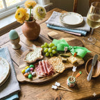 Bunny Acacia Wood Cutting Board + Bunny Toothpick Set