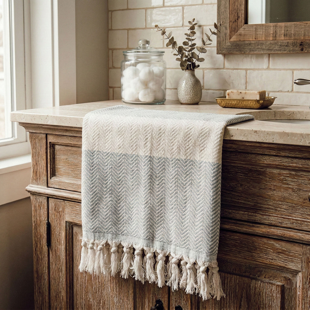 Chevron XL Turkish Cotton Towel — Select Your Color