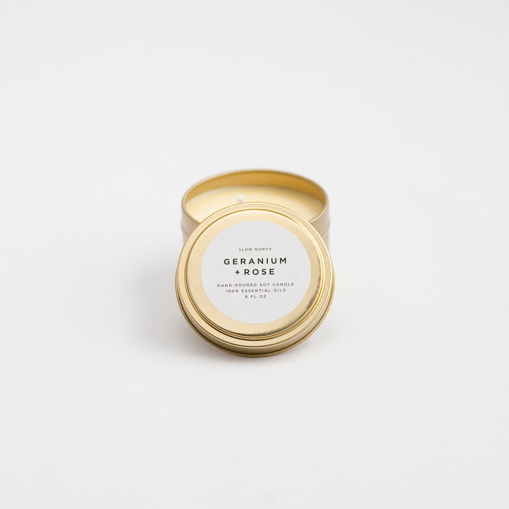 Geranium + Rose Candle