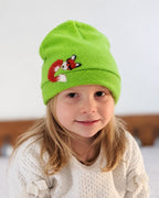 Sleeping Fox Cashmere Hat - Child — Select Your Color