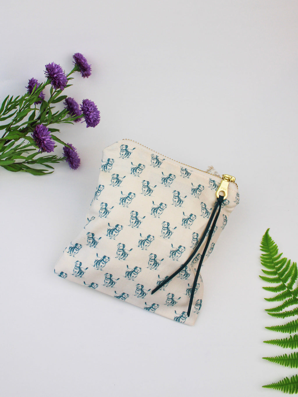 Good Dog Square Zip Pouch