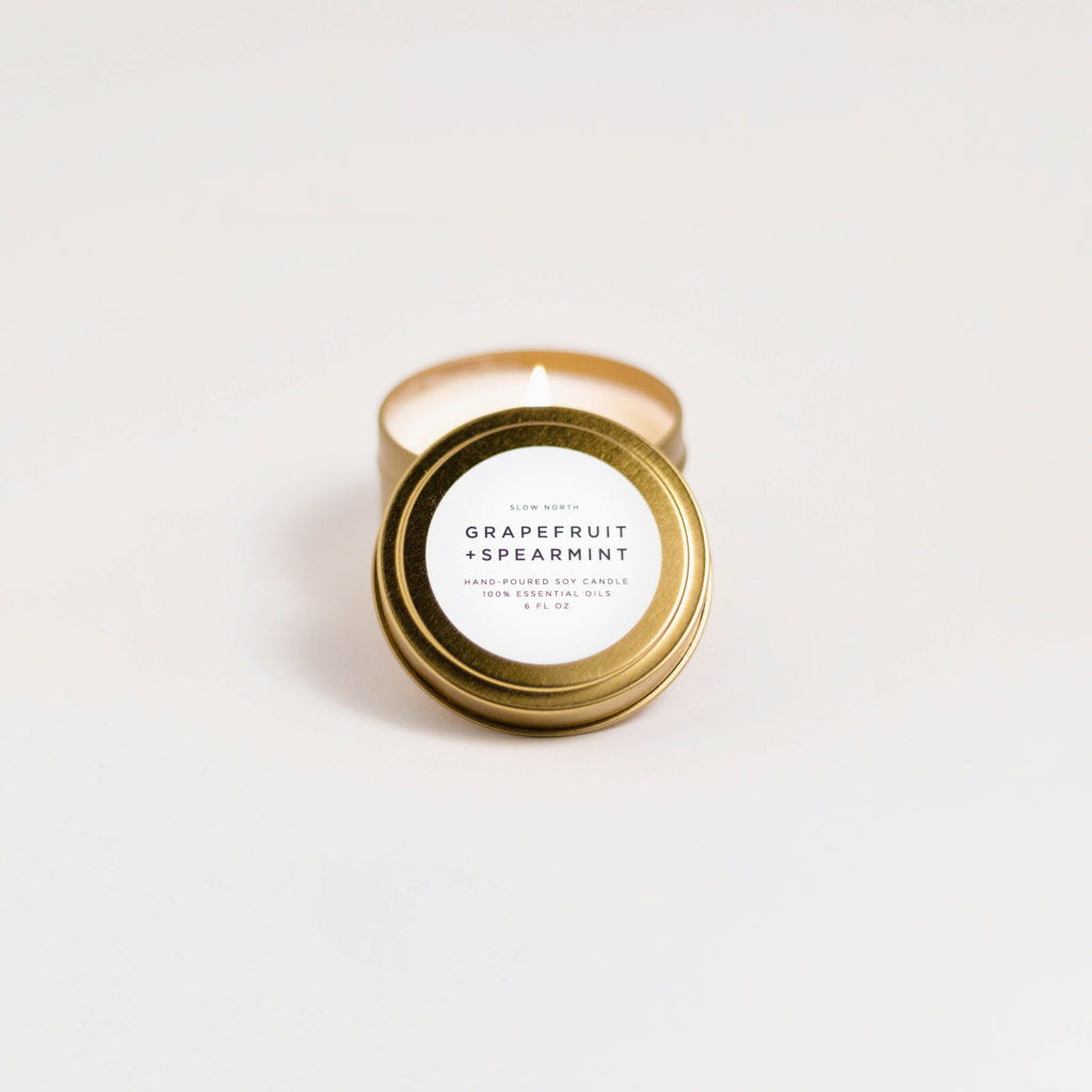 Grapefruit + Spearmint Candle