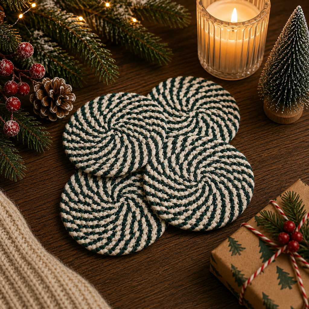 Candy Cane Coaster PRE-ORDER — Select Your Color