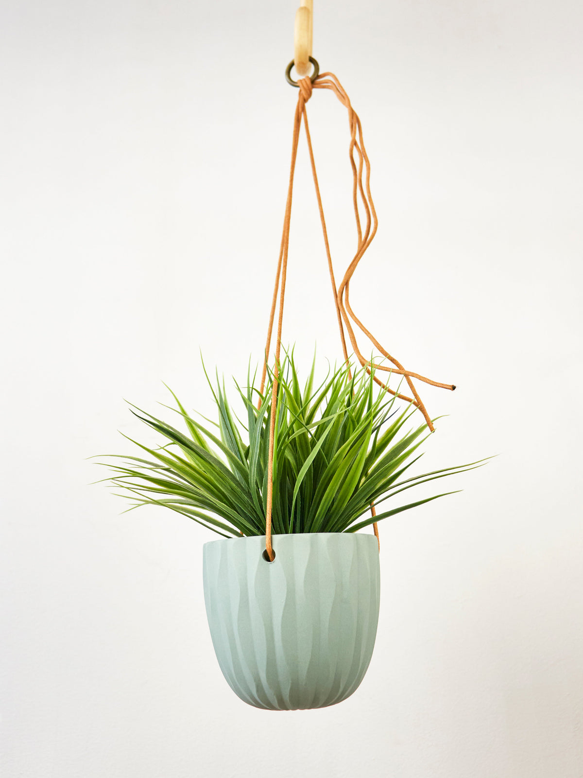 Virago Modern Hanging Planter - Waves — Select Your Color