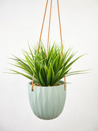 Virago Modern Hanging Planter - Waves — Select Your Color