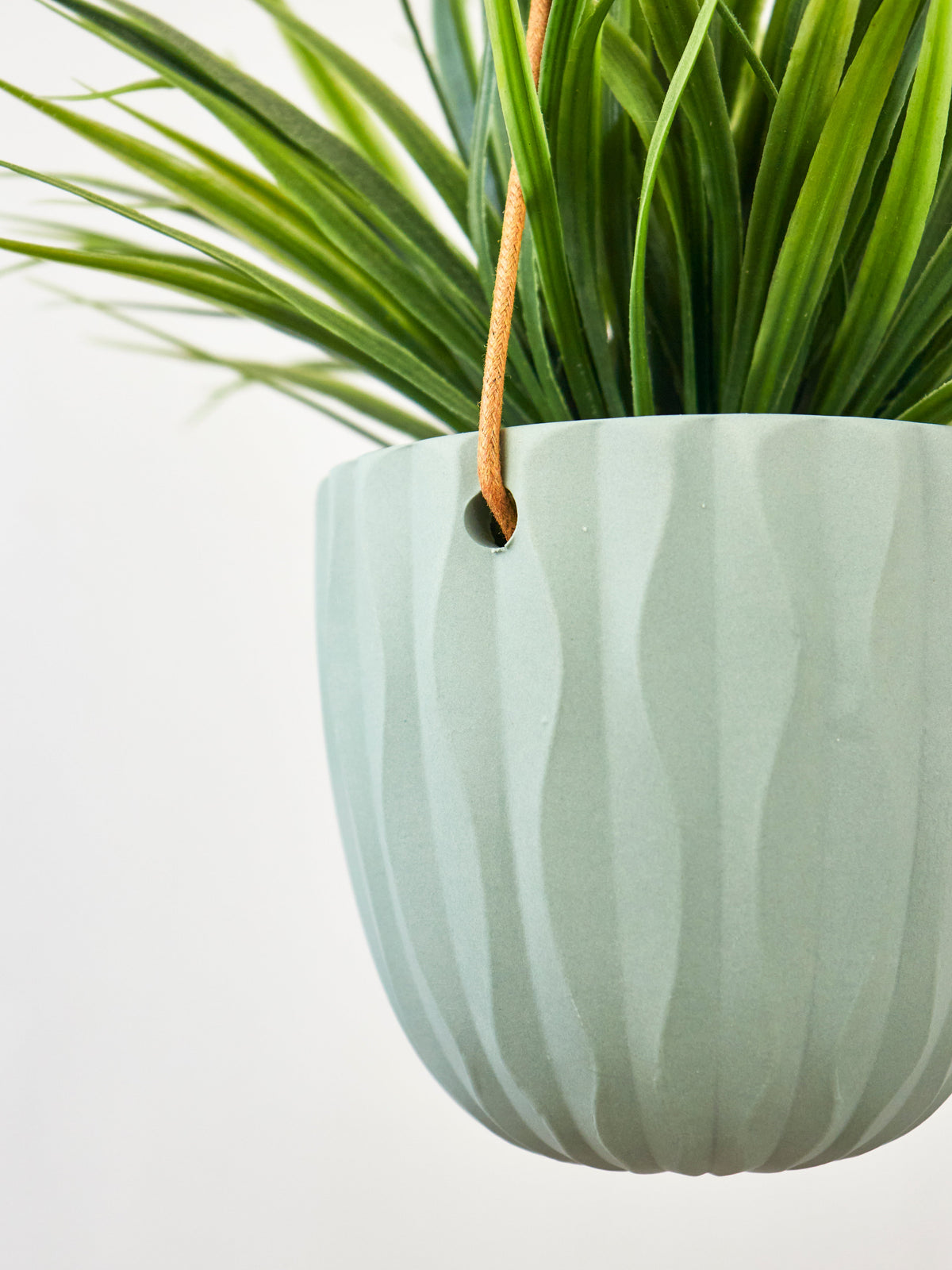 Virago Modern Hanging Planter - Waves — Select Your Color