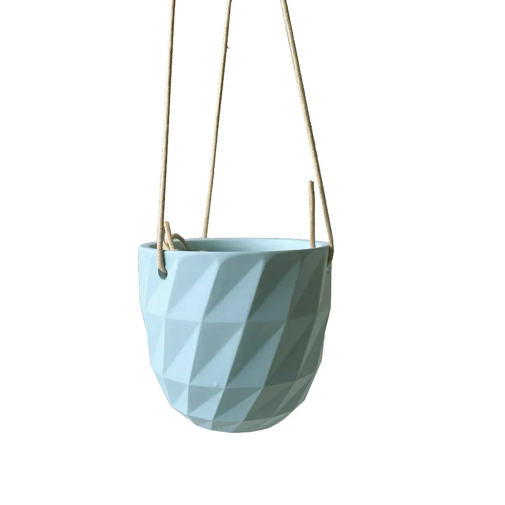 Virago Modern Hanging Planter - Grid — Select Your Color