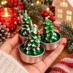 Mini Tree Shaped Unscented Candles - 3 pack