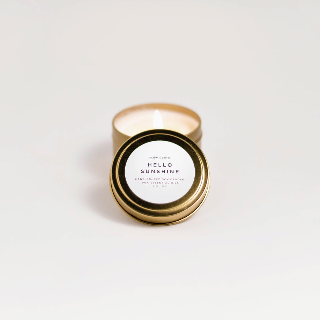 Hello Sunshine - Grapefruit + Geranium + Lime Candle