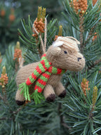 Softie Handknit Highland Cow Ornament — Select Your Color