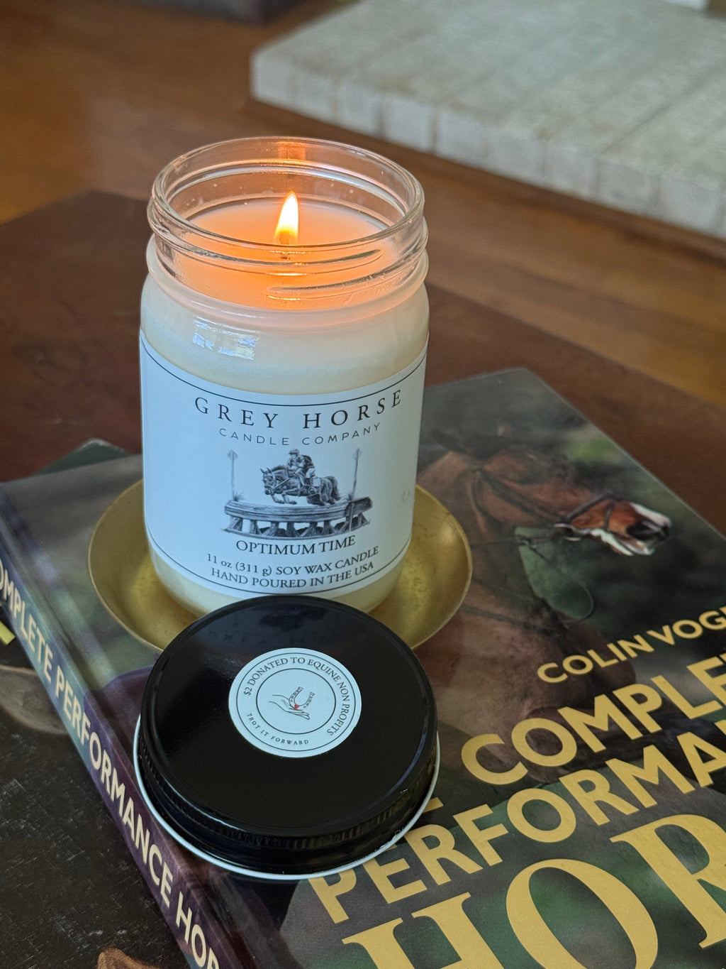 Optimum Time Signature Jar Candle - Trot It Forward Collection