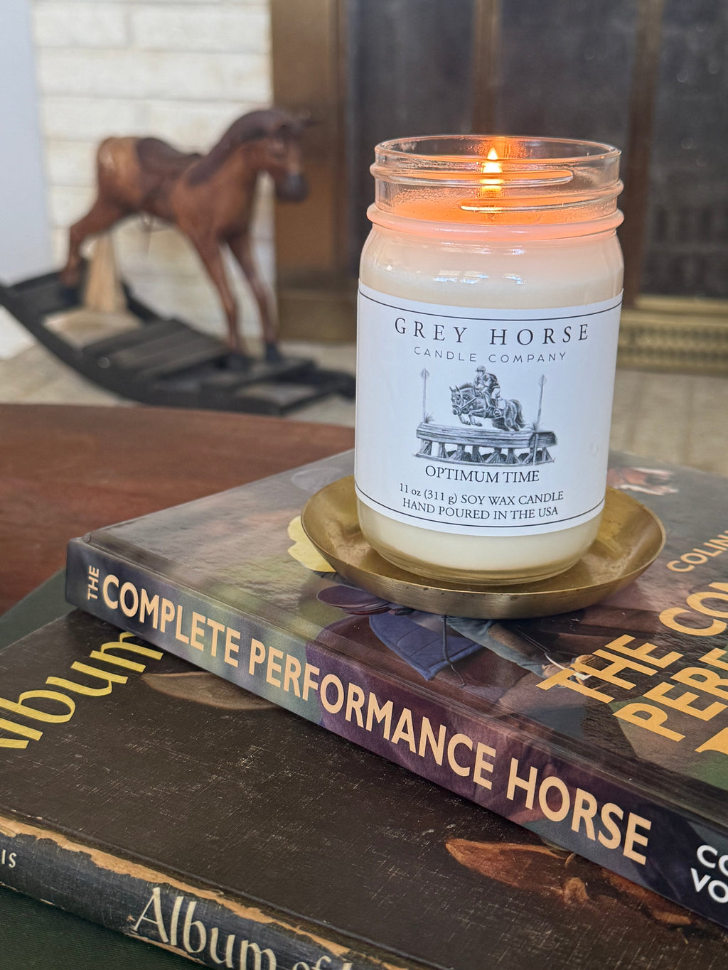 Optimum Time Signature Jar Candle - Trot It Forward Collection