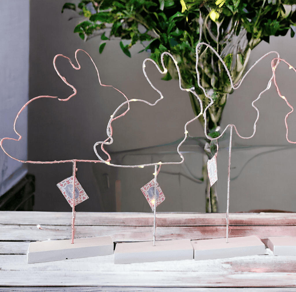 LED Light Up Spring & Easter Silhouette Decor — Select Your Color & Shape