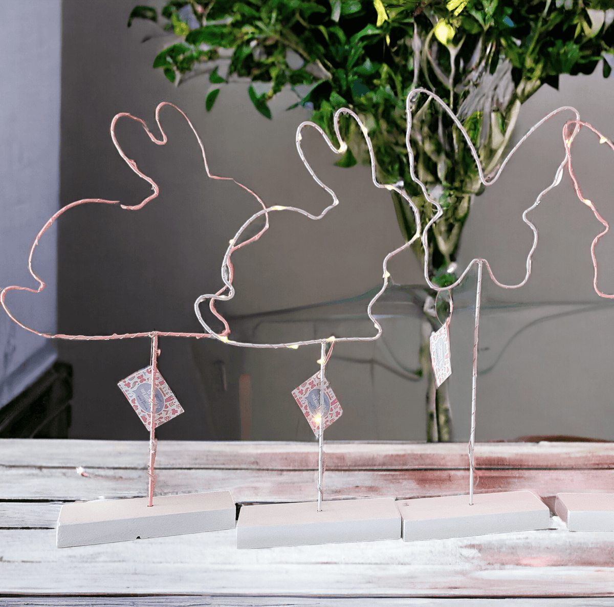 LED Light Up Spring & Easter Silhouette Decor — Select Your Color & Shape