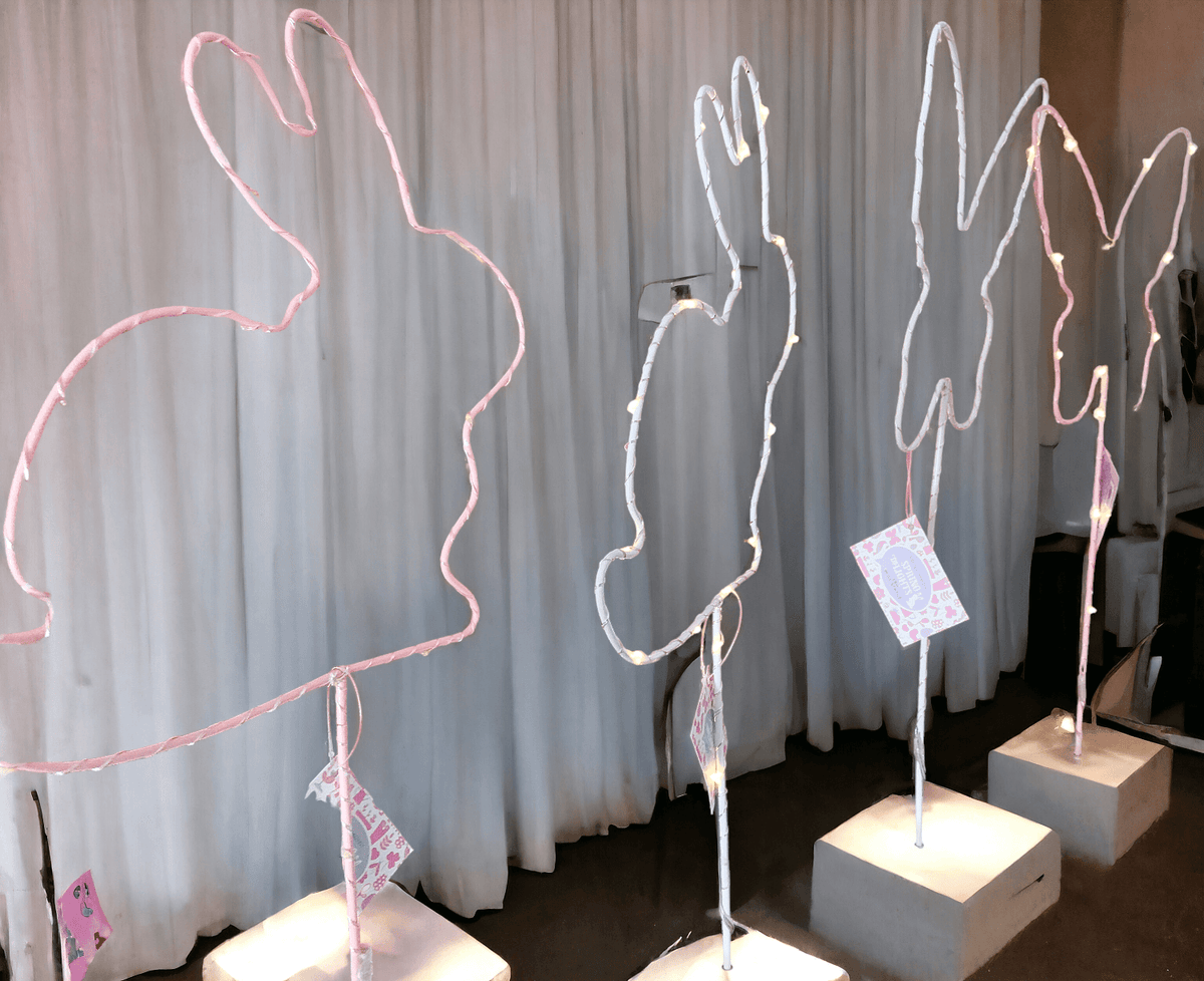LED Light Up Spring & Easter Silhouette Decor — Select Your Color & Shape