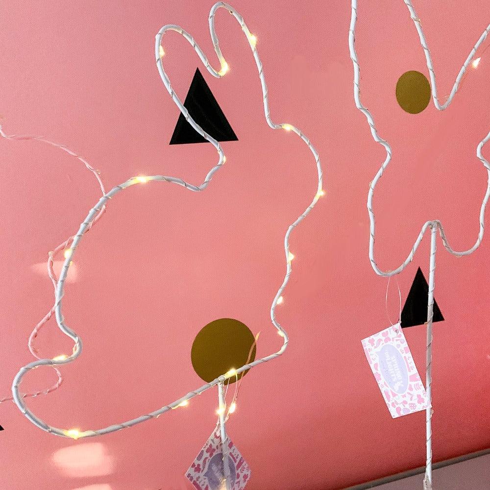 LED Light Up Spring & Easter Silhouette Decor — Select Your Color & Shape
