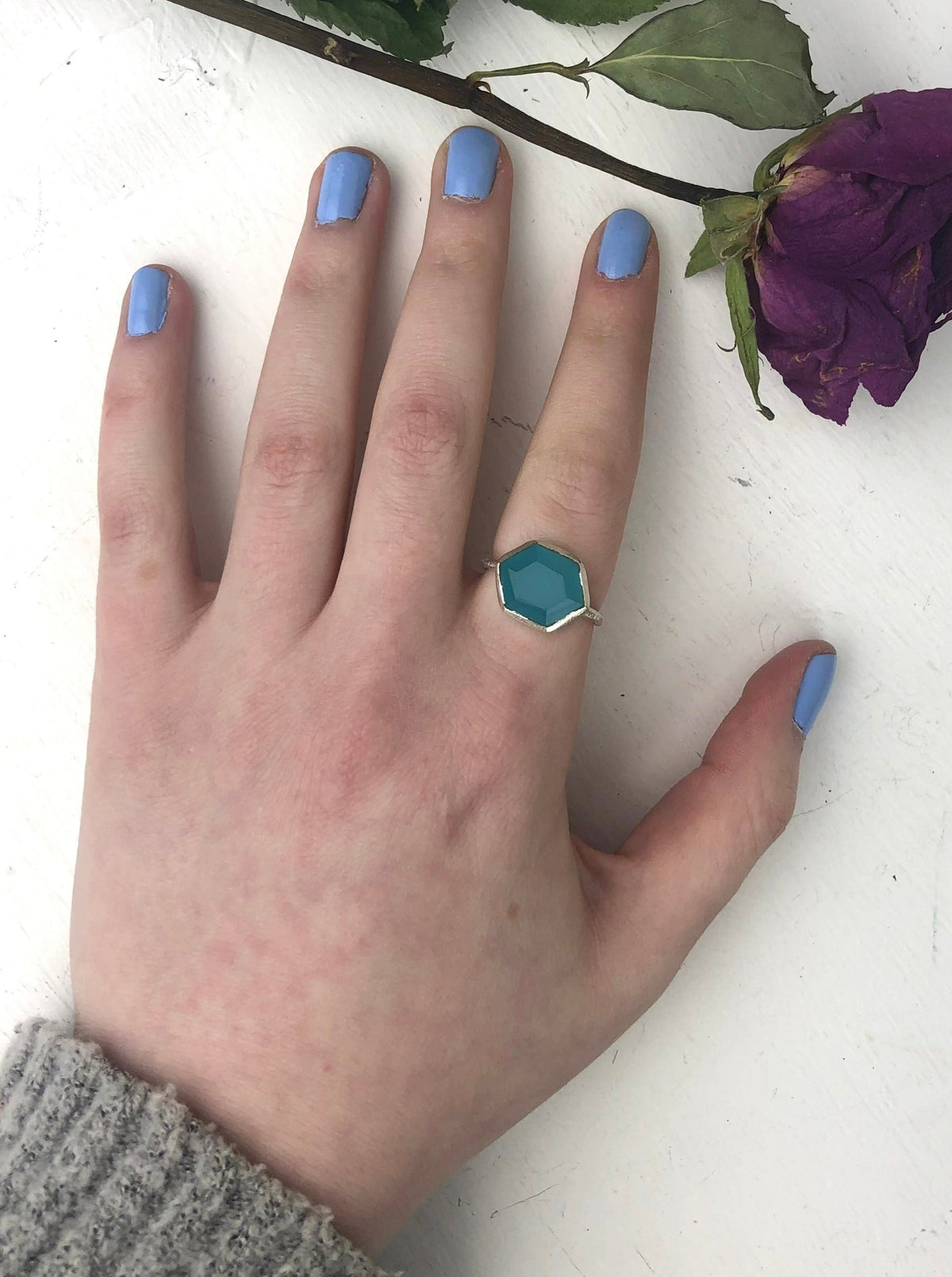 Talia Chalcedony Ring - Size 6