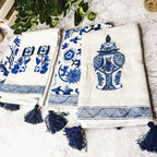Chinoiserie Oversized Tea Towels — Select Your Pattern
