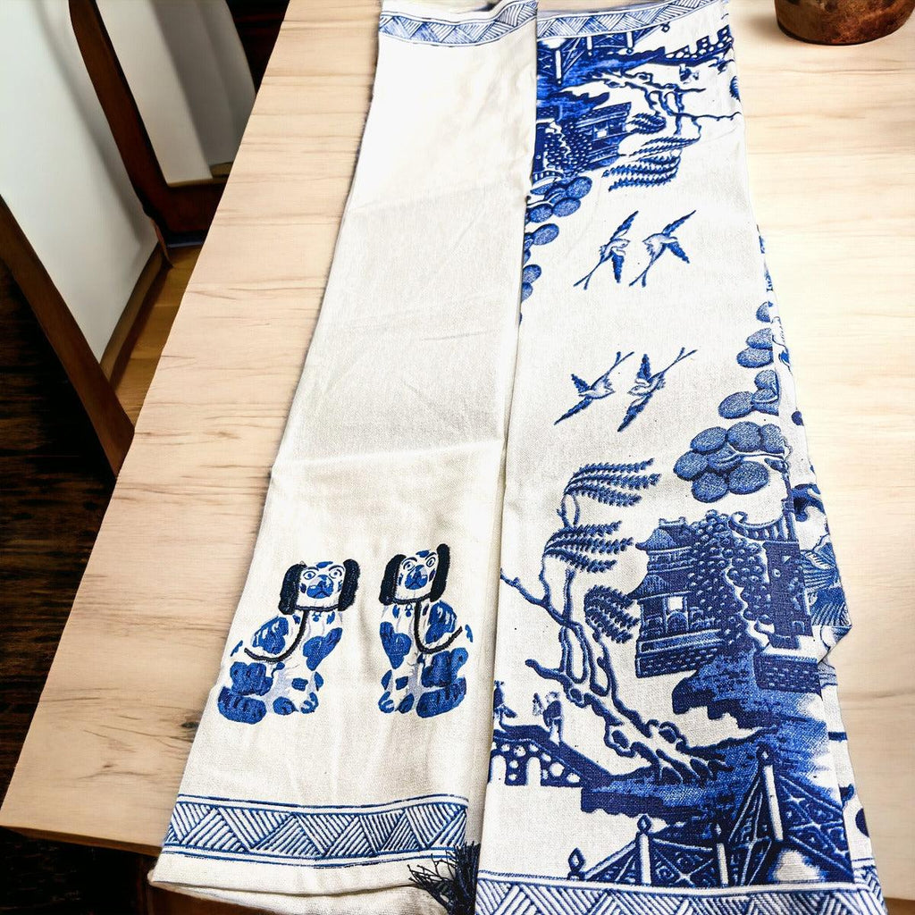 Chinoiserie Oversized Tea Towels — Select Your Pattern