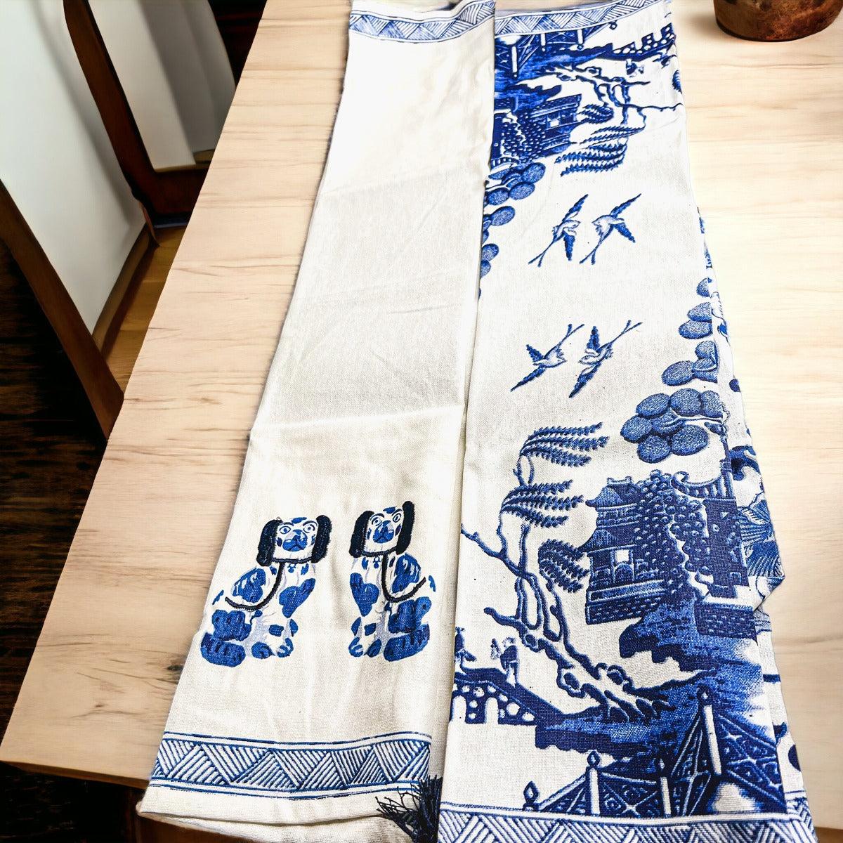 Chinoiserie Oversized Tea Towels — Select Your Pattern
