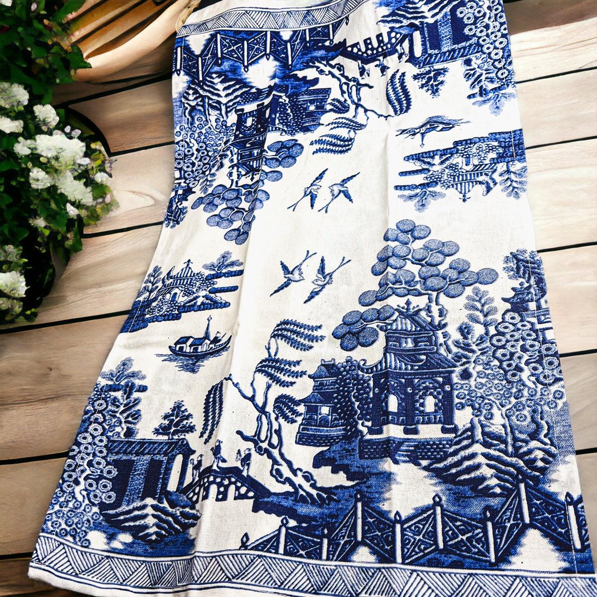 Chinoiserie Oversized Tea Towels — Select Your Pattern
