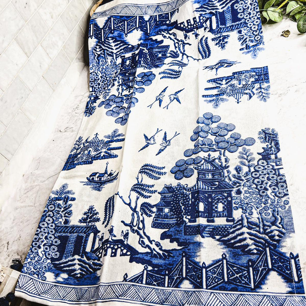 Chinoiserie Oversized Tea Towels — Select Your Pattern