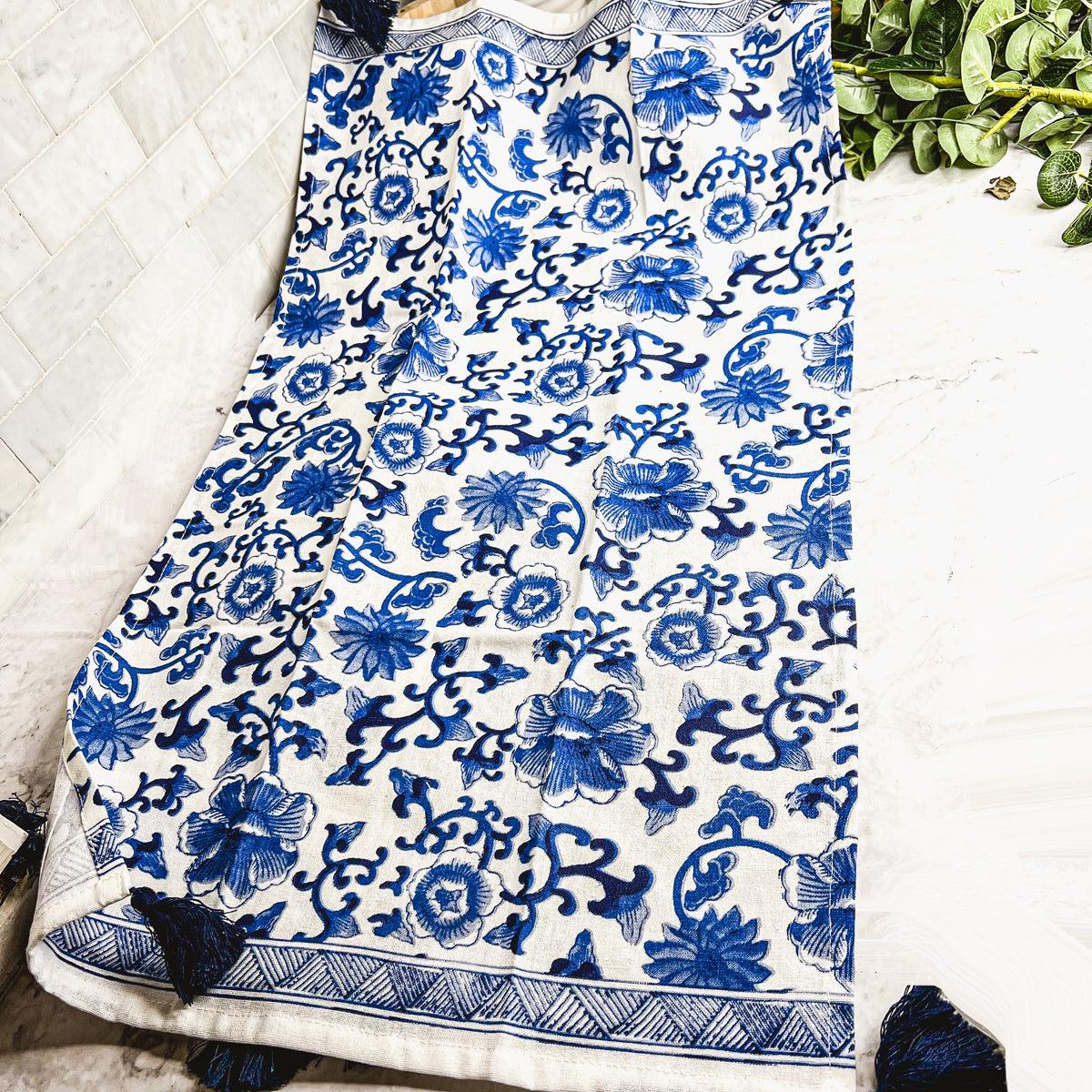 Chinoiserie Oversized Tea Towels — Select Your Pattern