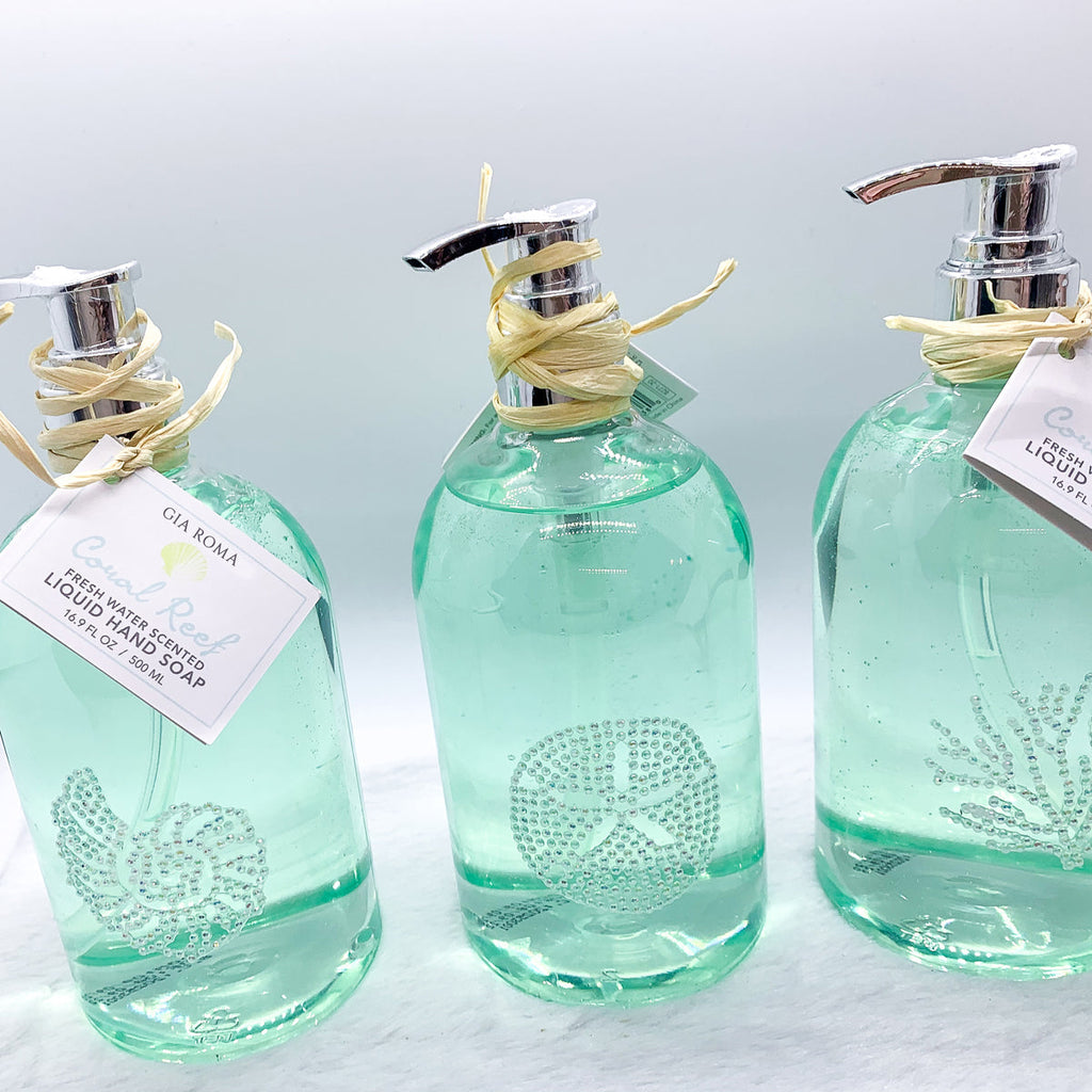 By the Sea Liquid Hand Soap with Reusable Dispenser — Select Your Design
