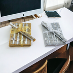 Handmade Mini Blinged Out Notebook & Matching Blinged Out Pen — Select Your Color Set