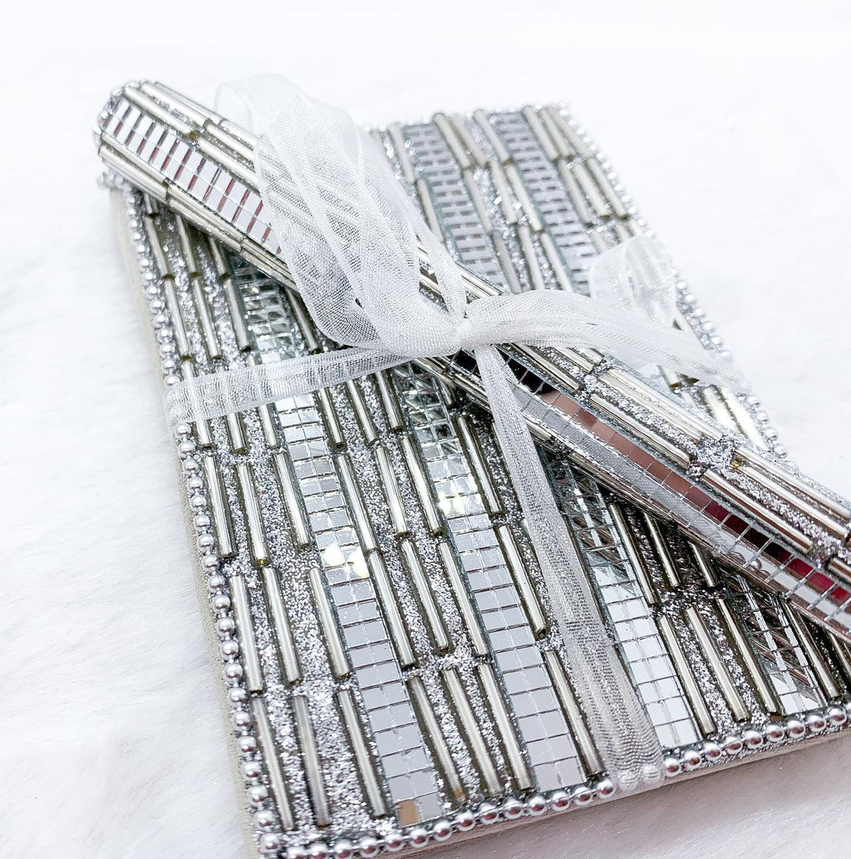Handmade Mini Blinged Out Notebook & Matching Blinged Out Pen — Select Your Color Set