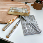 Handmade Mini Blinged Out Notebook & Matching Blinged Out Pen — Select Your Color Set