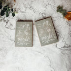Wooden "Joy To The World" Sign