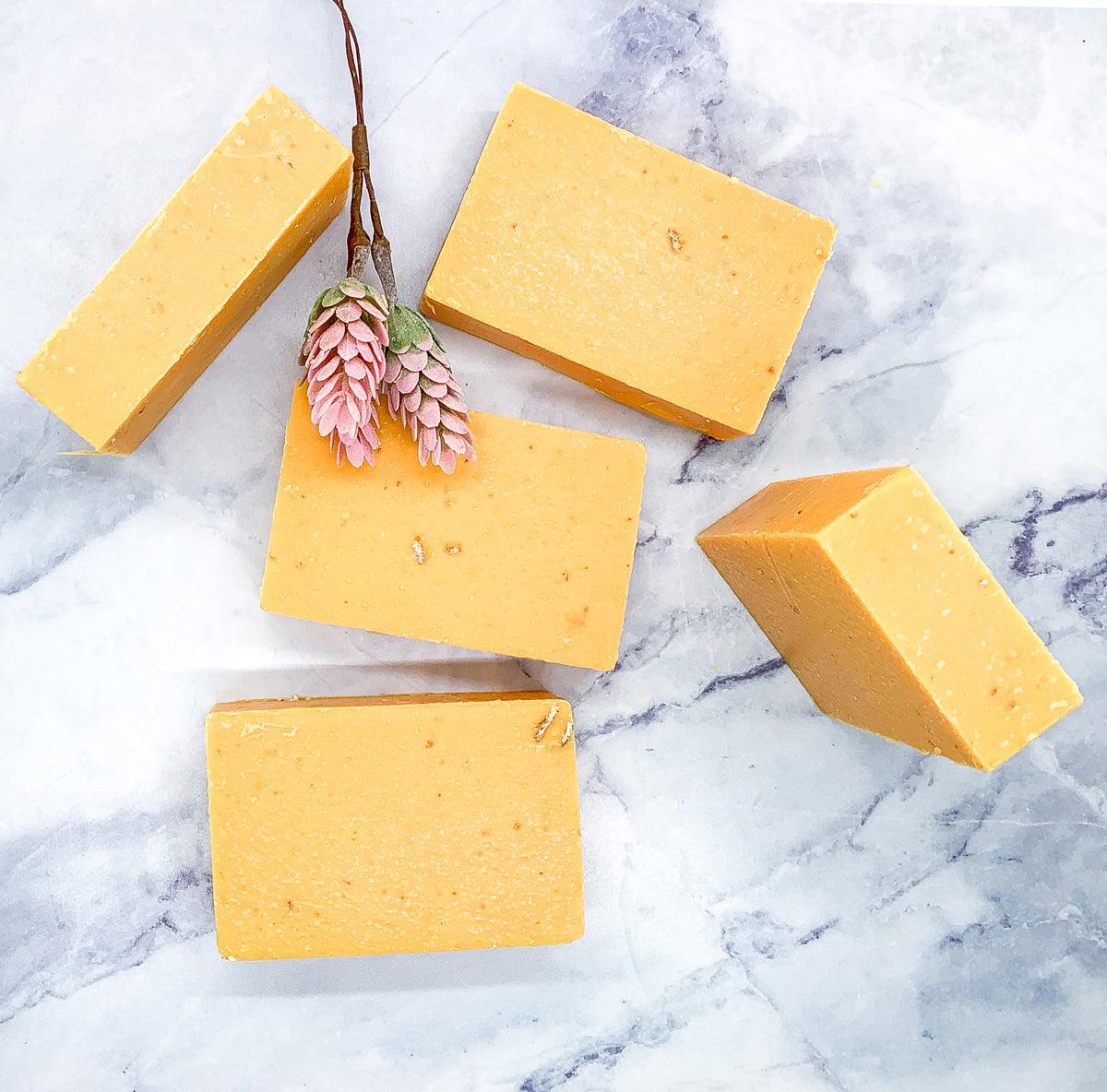 Peach tea Soap Scrub Bar