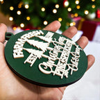 Wooden "Farm Fresh Christmas Trees..." Christmas Ornament — Select Your Color