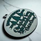 Wooden "Farm Fresh Christmas Trees..." Christmas Ornament — Select Your Color