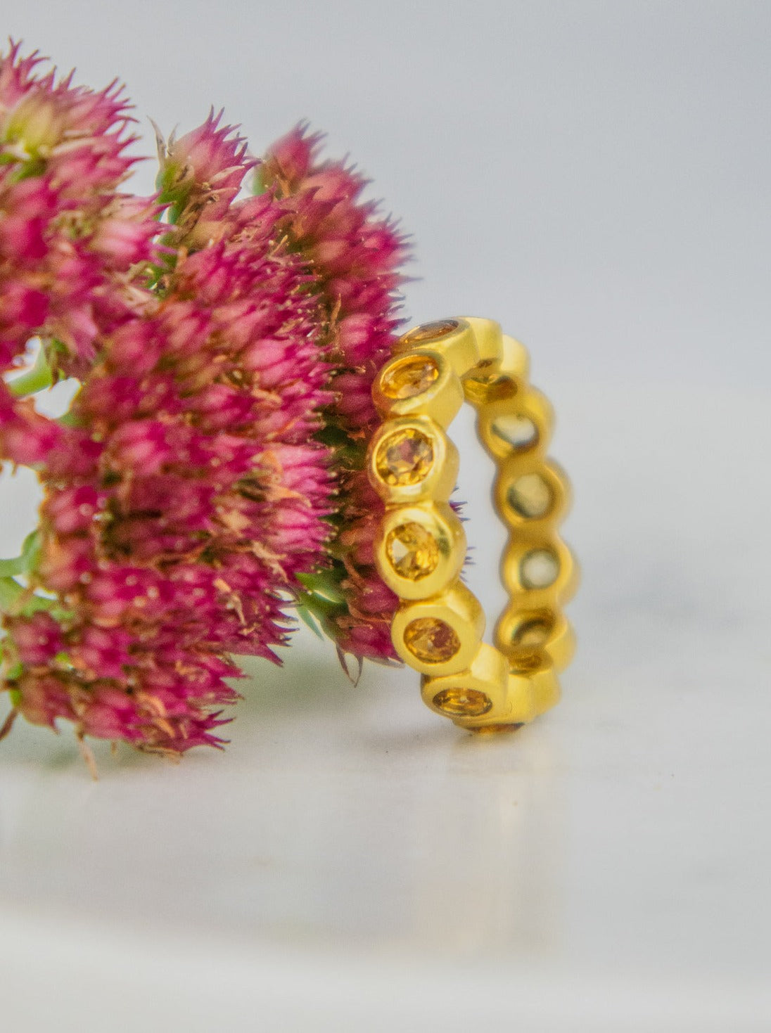 Aria Infinity Band Ring — Select Your Gemstone & Size