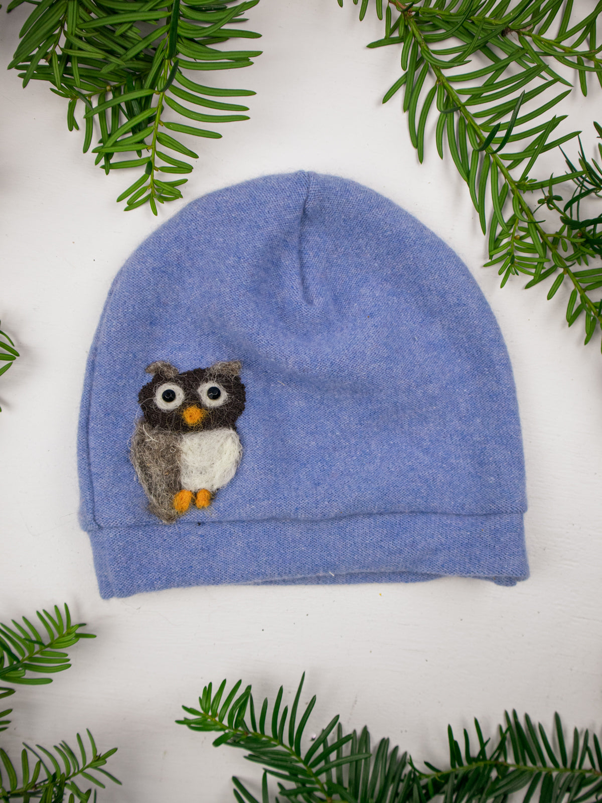 Owl Cashmere Hat - Child — Select Your Color