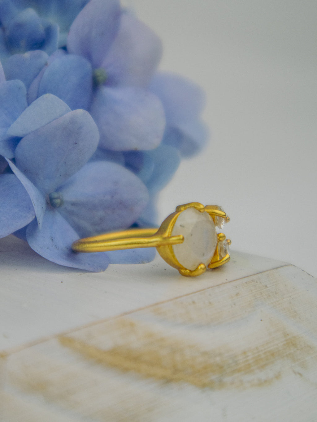 The Bloom Ring - Gold — Select Your Gemstone & Size