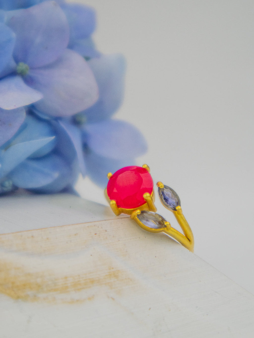 The Bloom Ring - Gold — Select Your Gemstone & Size