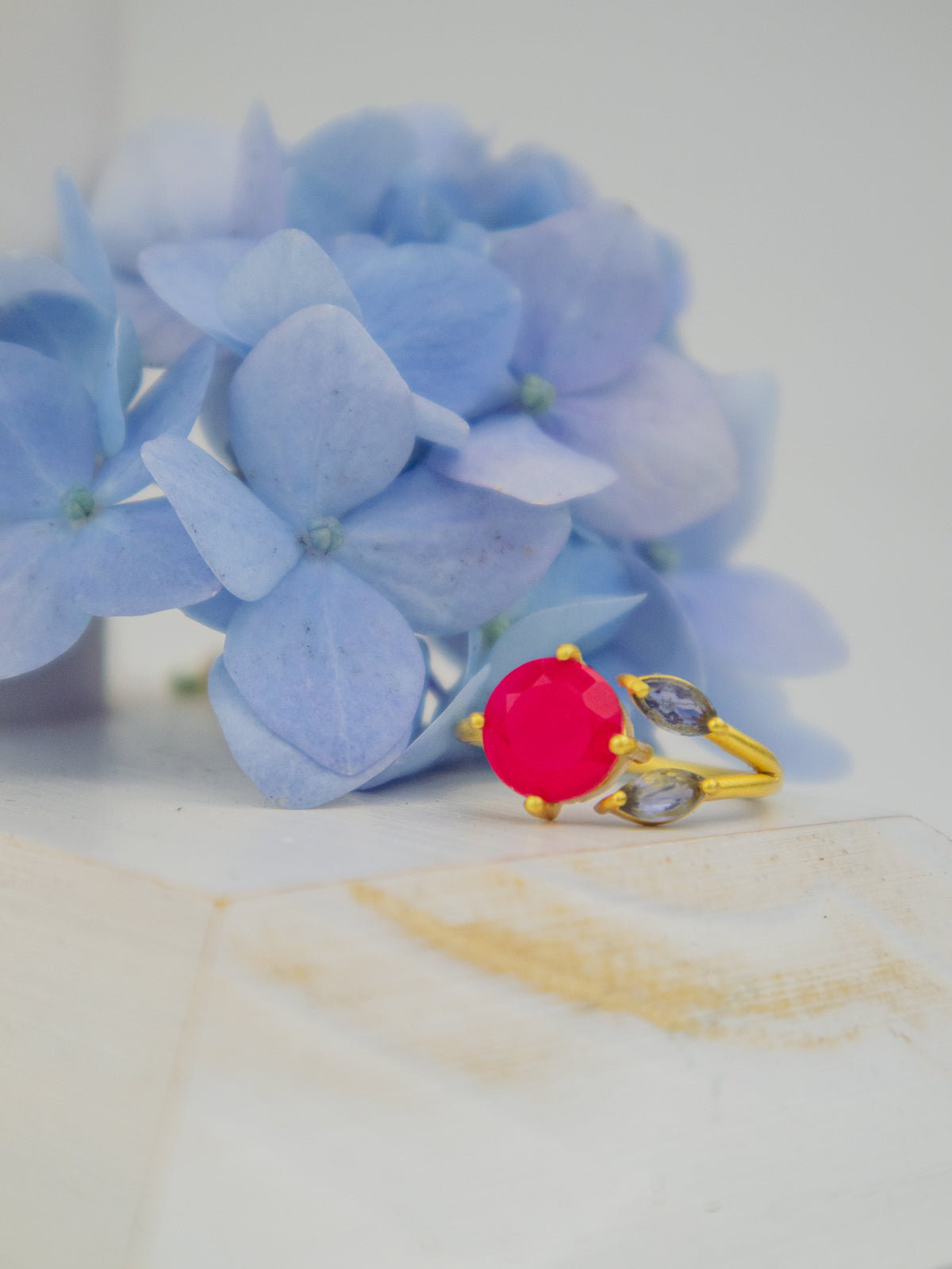 The Bloom Ring - Gold — Select Your Gemstone & Size