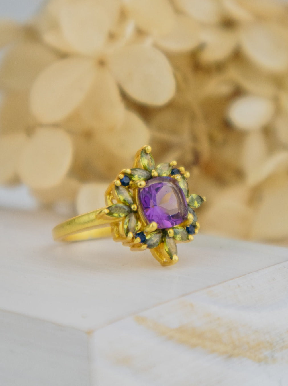 The Full Bloom Ring — Select Your Gemstone & Size