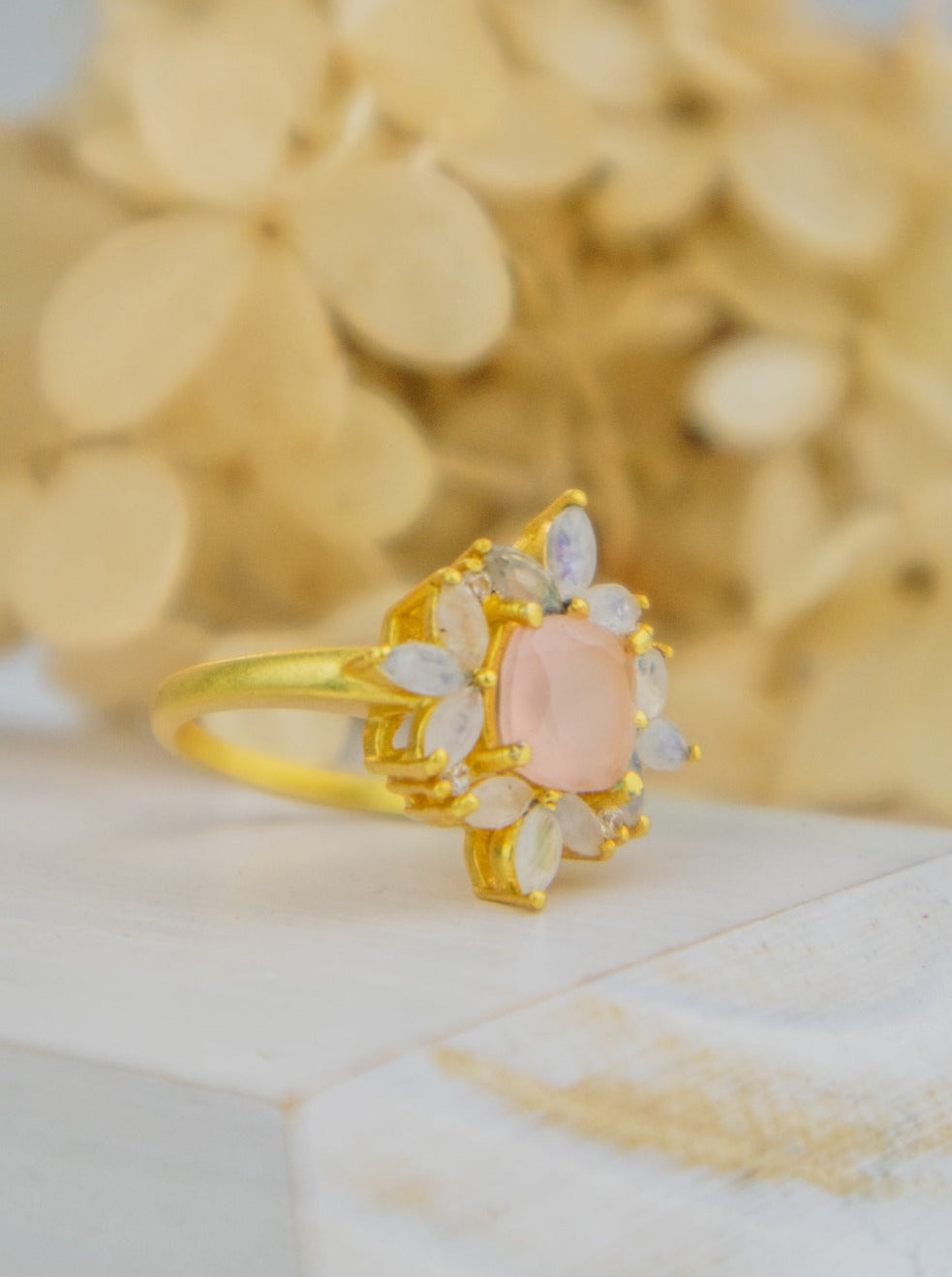 The Full Bloom Ring — Select Your Gemstone & Size