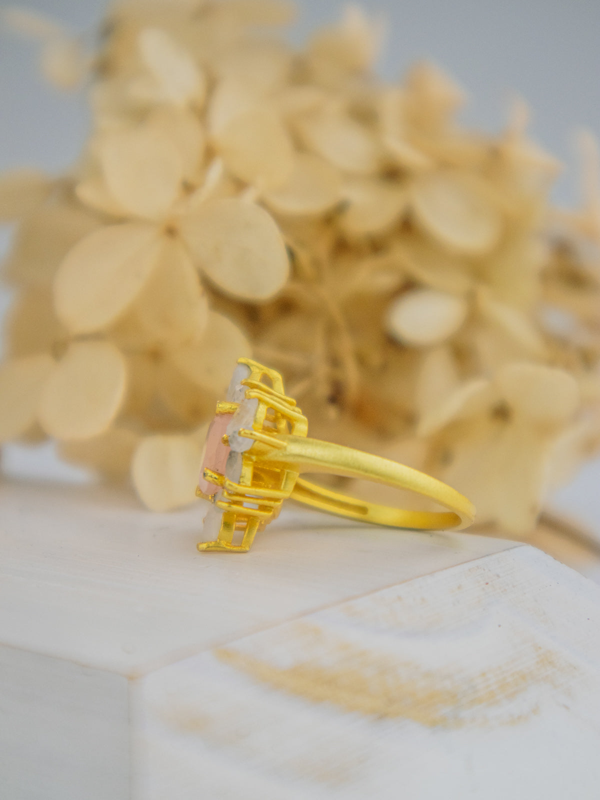 The Full Bloom Ring — Select Your Gemstone & Size