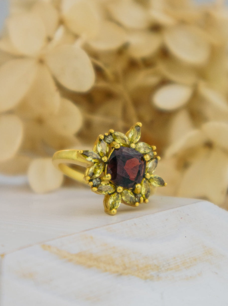 The Full Bloom Ring — Select Your Gemstone & Size