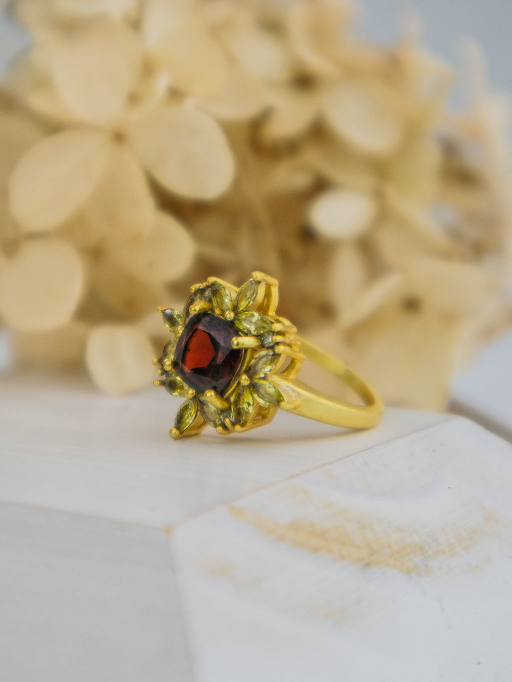 The Full Bloom Ring — Select Your Gemstone & Size