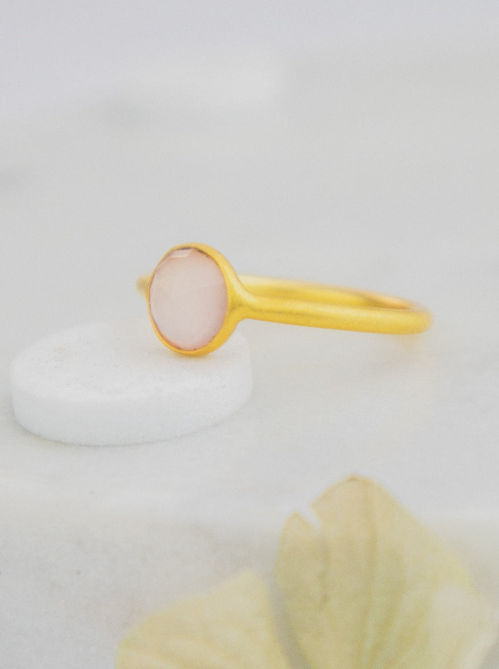Mini Pebble Ring - Gold — Select Your Gemstone & Size