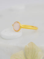 Mini Pebble Ring - Gold — Select Your Gemstone & Size