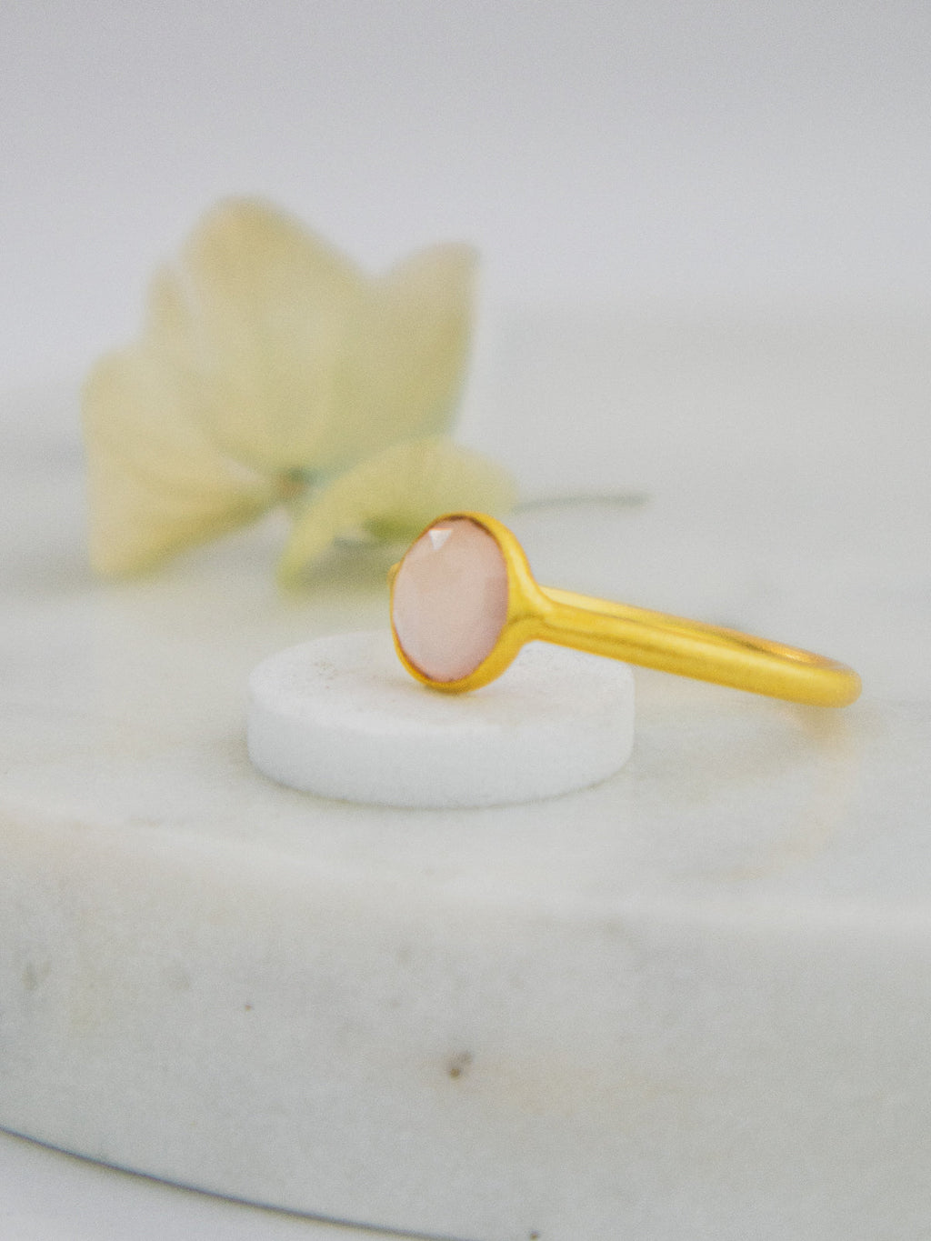 Mini Pebble Ring - Gold — Select Your Gemstone & Size