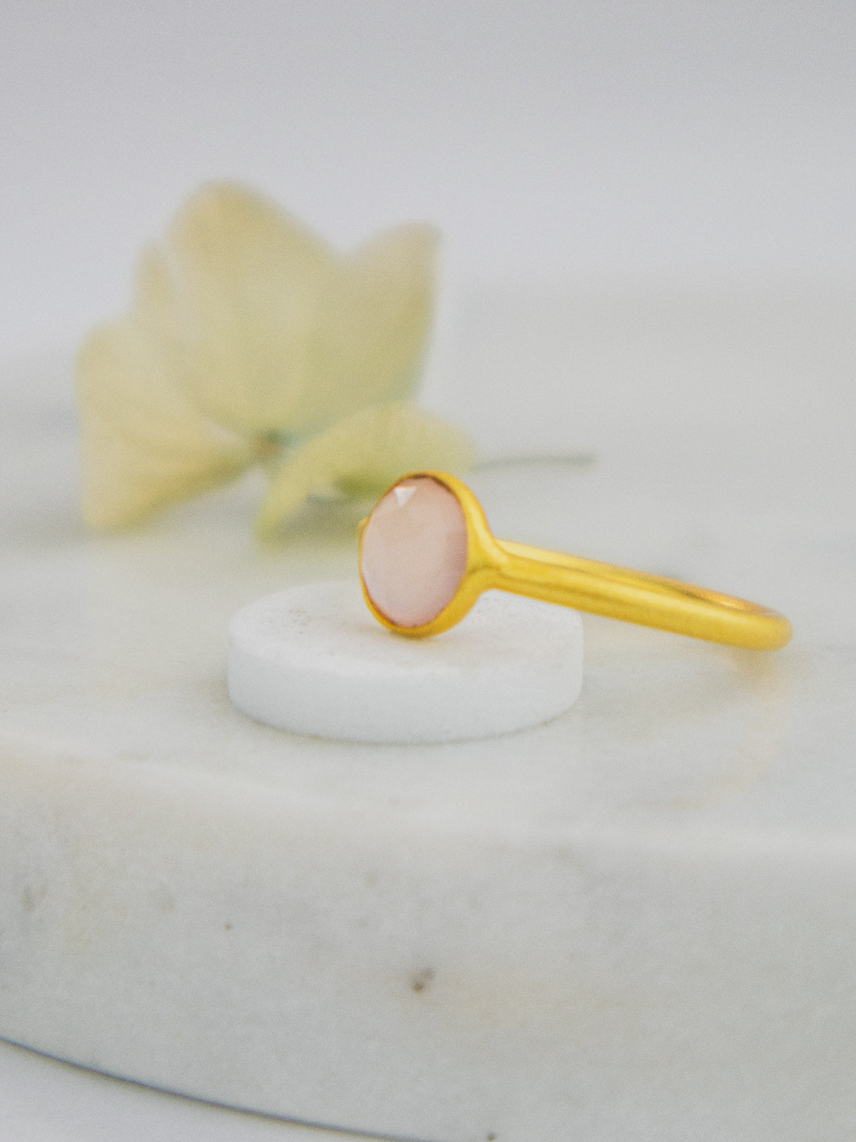 Mini Pebble Ring - Gold — Select Your Gemstone & Size