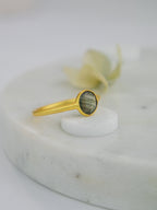 Mini Pebble Ring - Gold — Select Your Gemstone & Size